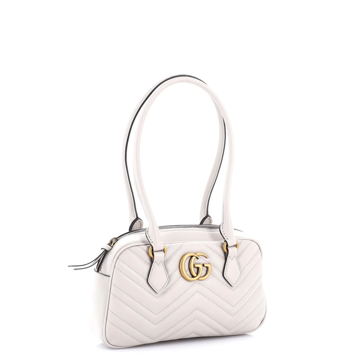 GG Marmont Top Handle Shoulder Bag Matelasse Leather Small - Deep Luxury