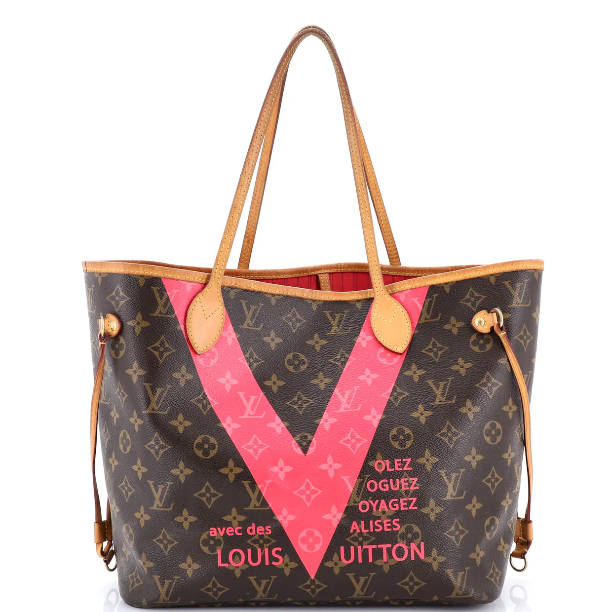 Neverfull NM Tote Limited Edition Cities V Monogram Canvas MM - Deep Luxury