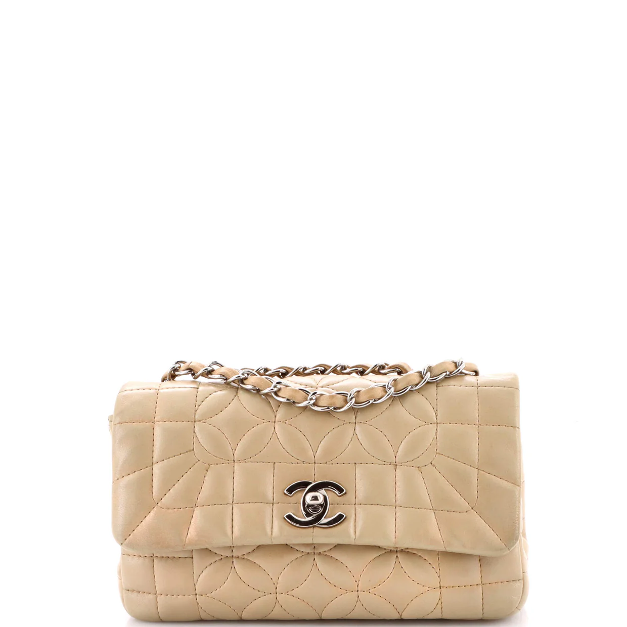 Lady Graphic Flap Bag Quilted Lambskin Small - Deep Luxury