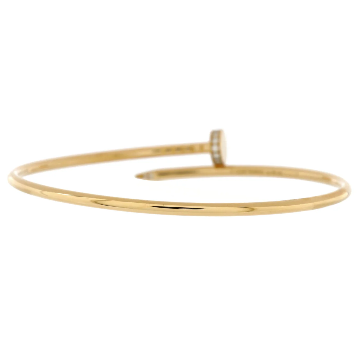 Juste un Clou Bracelet 18K Yellow Gold with Diamonds Small - Deep Luxury