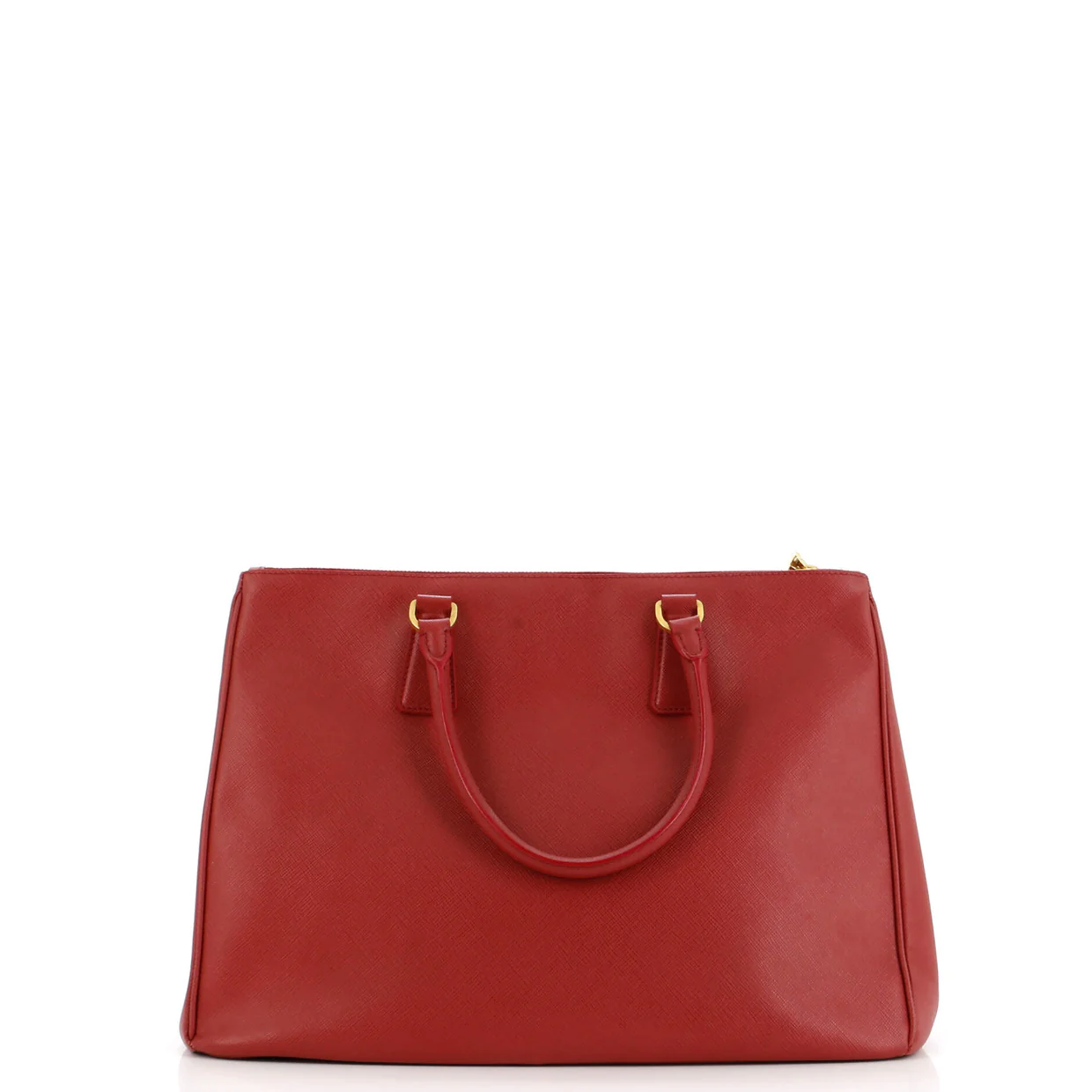 Double Zip Lux Tote Saffiano Leather Large - Deep Luxury