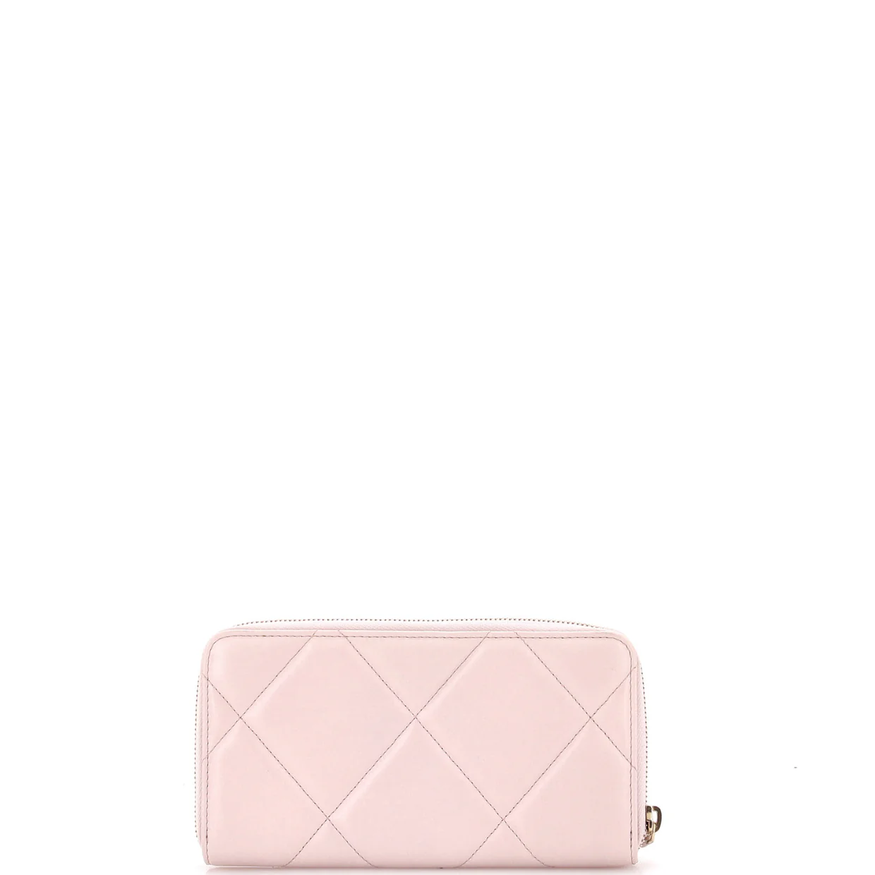 19 Zip Around Wallet Quilted Lambskin Long - Deep Luxury