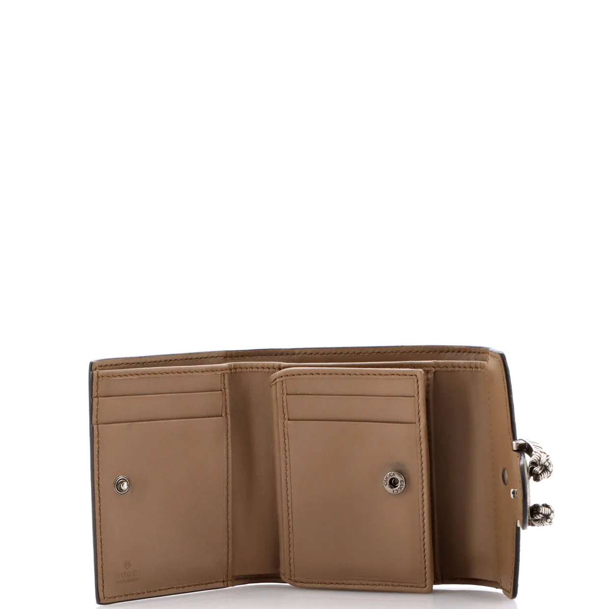 Dionysus Card Case Wallet GG Coated Canvas Compact - Deep Luxury