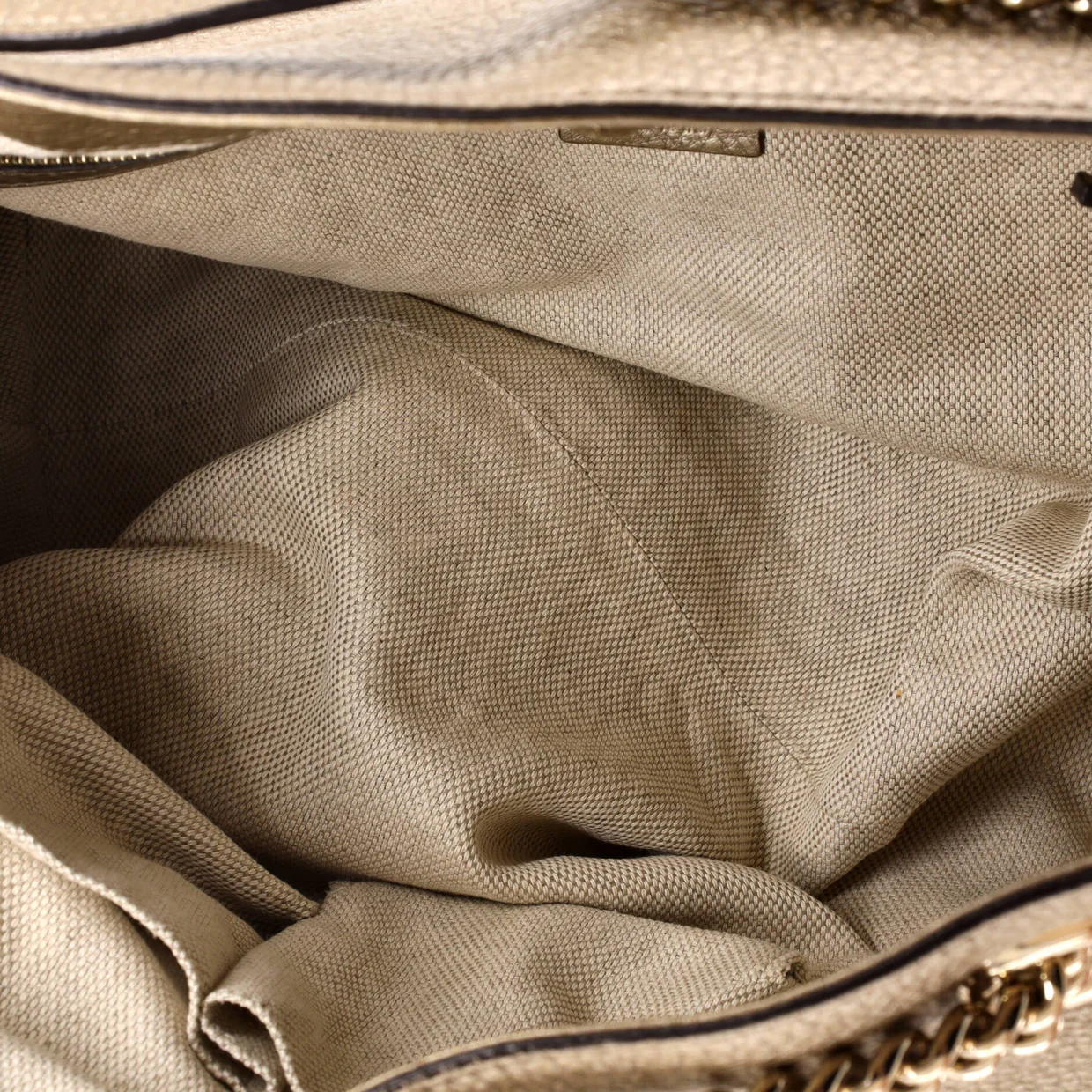 Soho Chain Strap Shoulder Bag Leather Medium - Deep Luxury