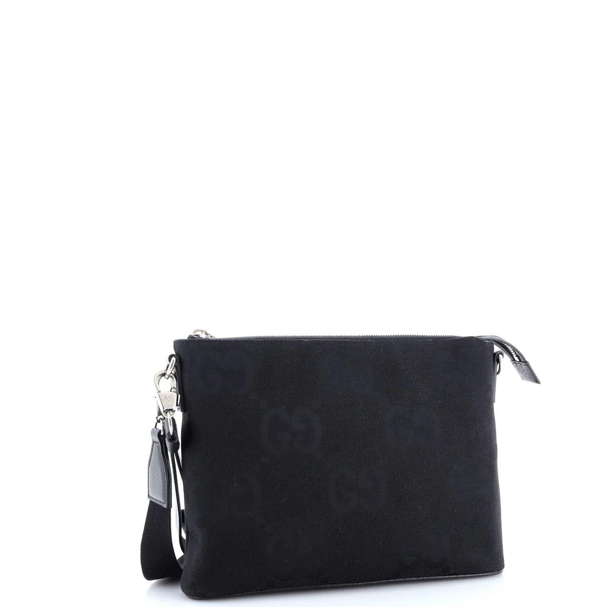 Zip Messenger Bag Jumbo GG Canvas - Deep Luxury