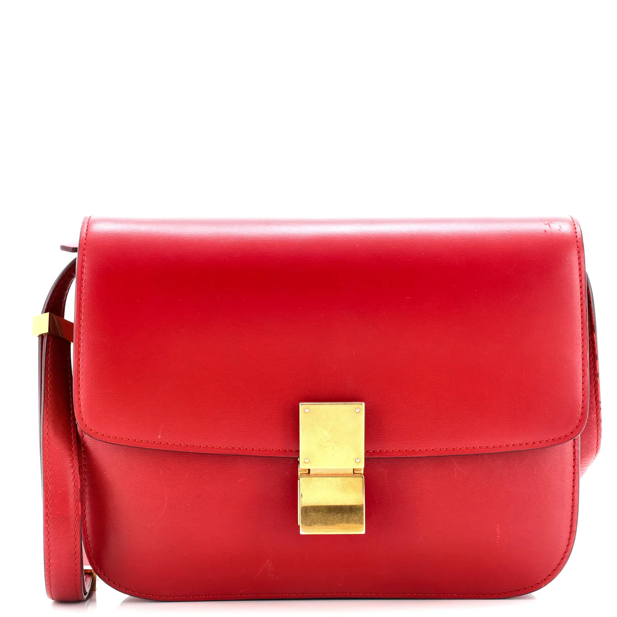 Classic Box Bag Smooth Leather Medium - Deep Luxury