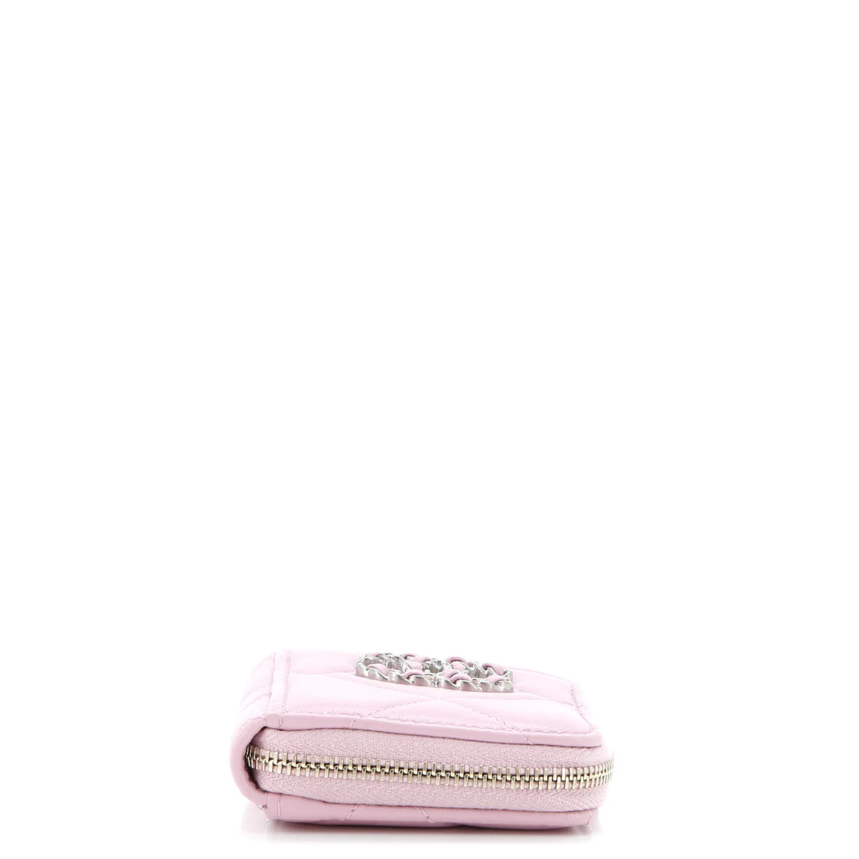 19 Card Holder Zip Coin Purse Quilted Lambskin - Deep Luxury