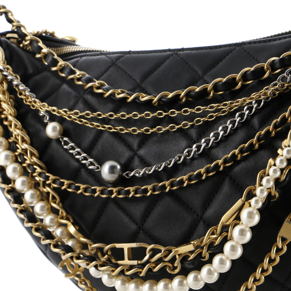 All About Chains Hobo Quilted Lambskin - Deep Luxury