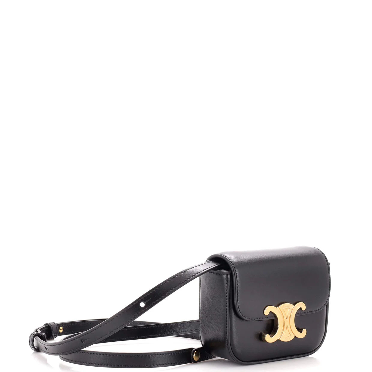 Triomphe Shoulder Bag Smooth Calfskin Mini - Deep Luxury