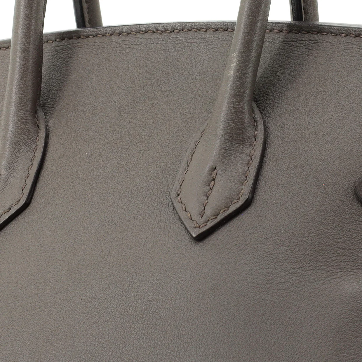 Birkin Handbag Grey Swift with Gold Hardware 25 - Deep Luxury