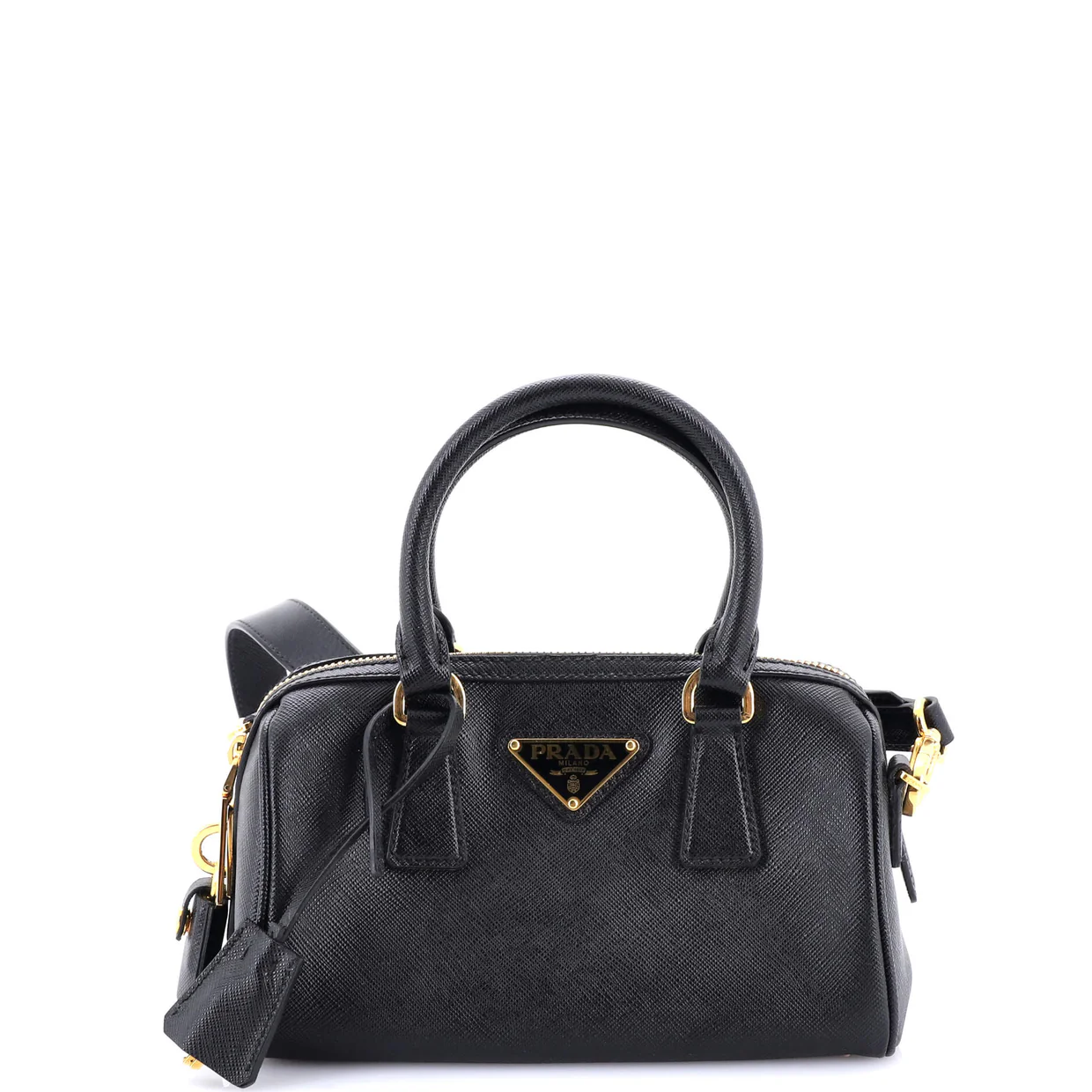 Lux Convertible Boston Bag Saffiano Leather Small - Deep Luxury