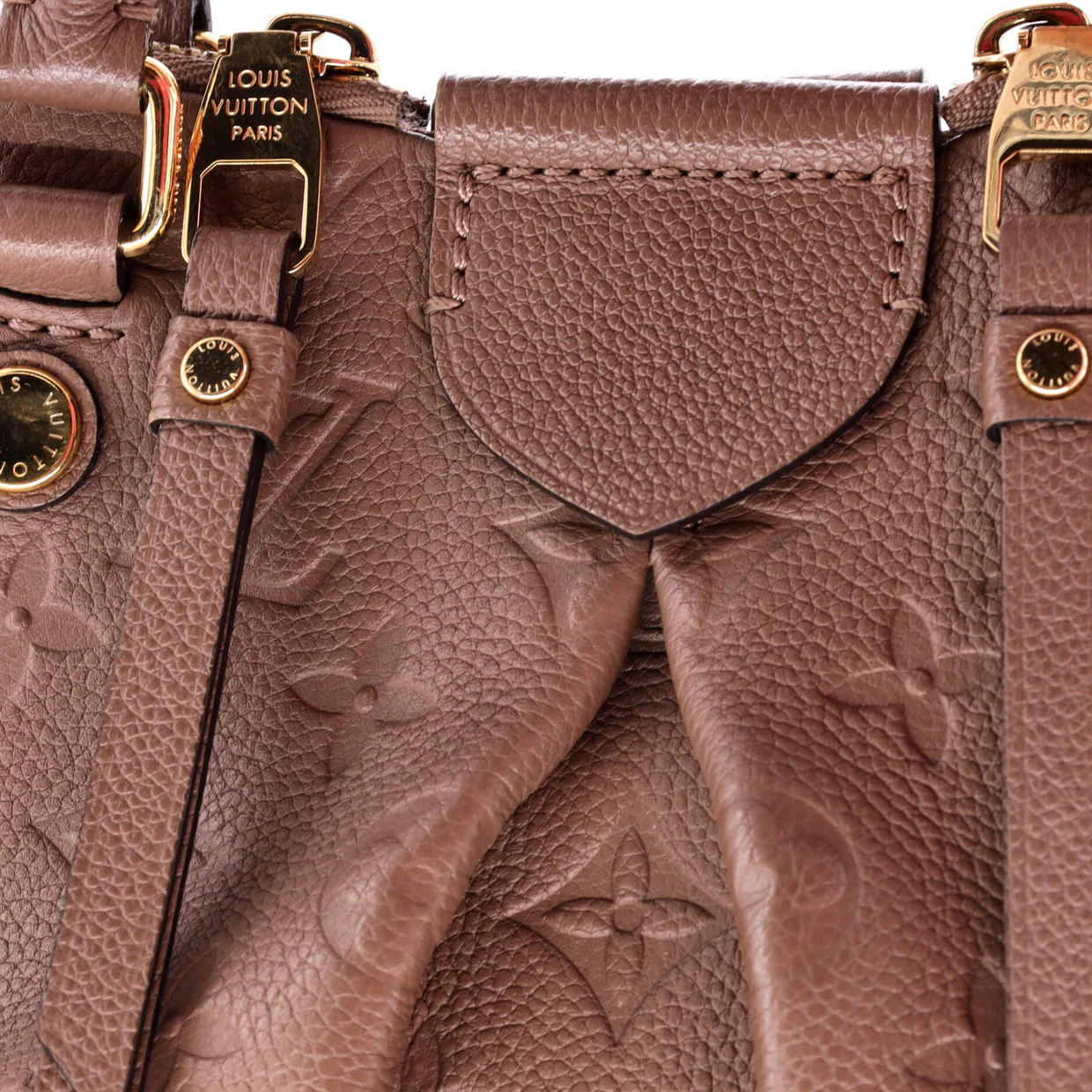 Mazarine Handbag Monogram Empreinte Leather PM - Deep Luxury