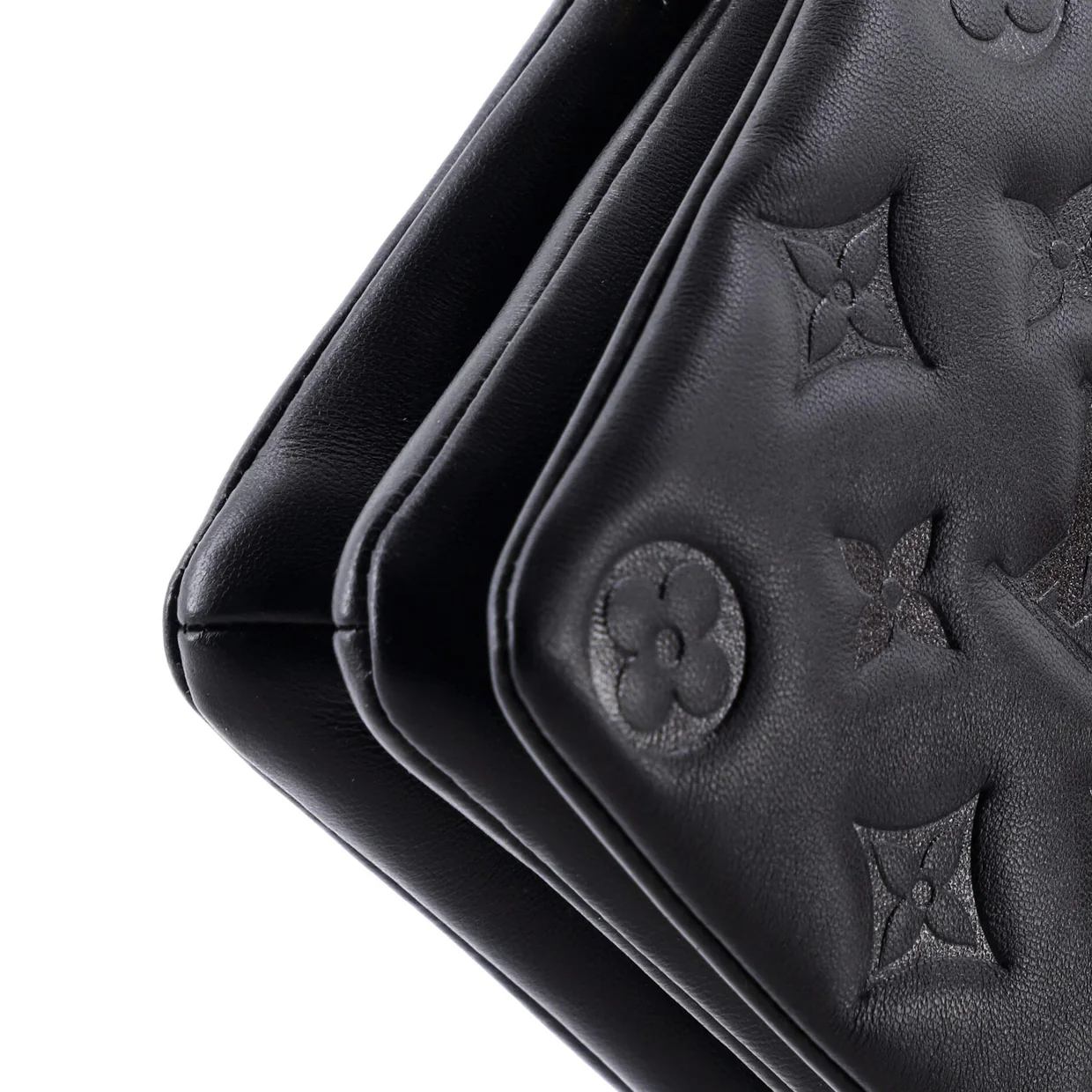 Coussin Pochette Monogram Embossed Lambskin - Deep Luxury