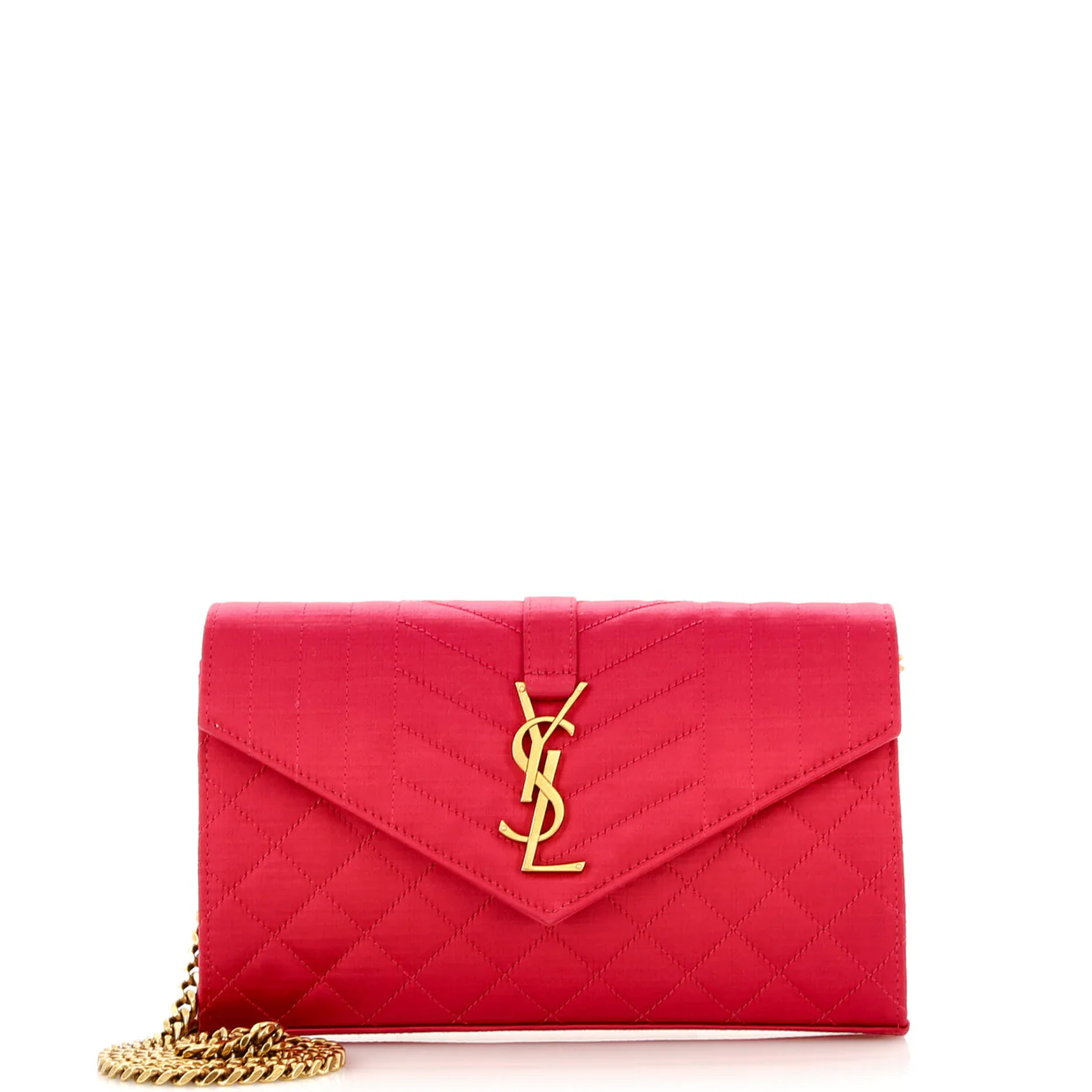 Classic Monogram Chain Wallet Mixed Matelasse Leather Medium - Deep Luxury