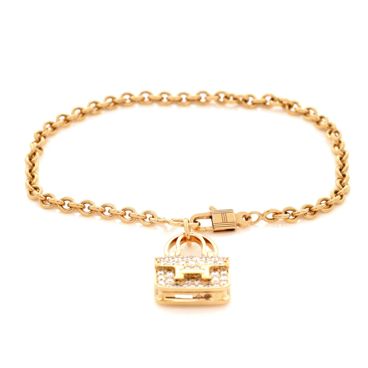 Amulettes Constance Bracelet 18K Rose Gold with Diamonds - Deep Luxury
