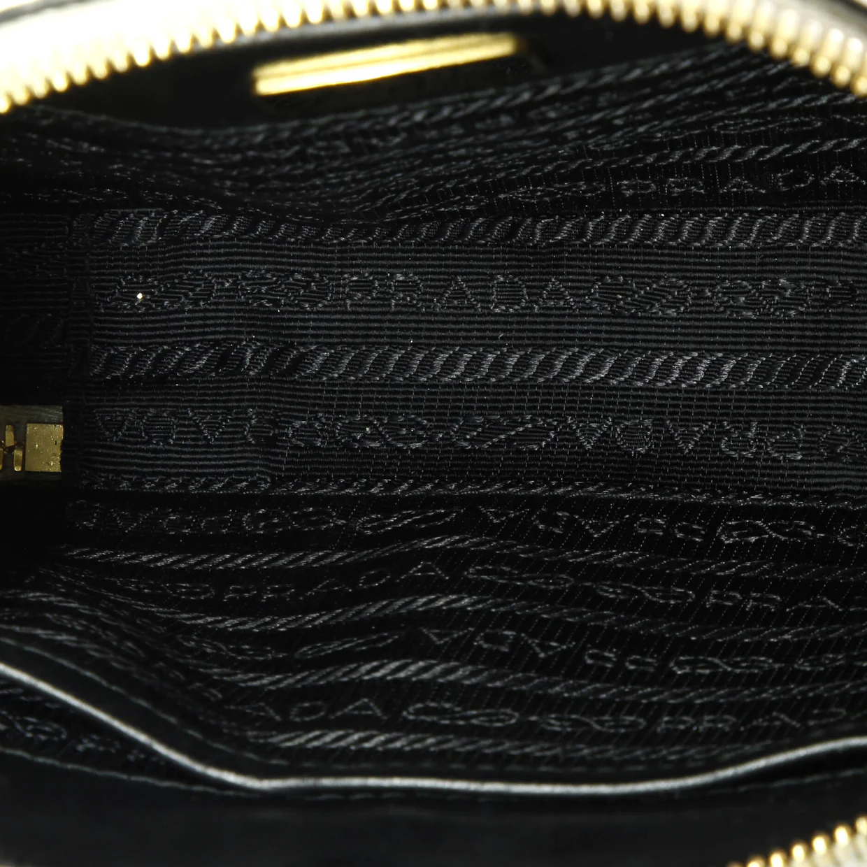 Double Zip Wallet on Chain Crossbody Saffiano Leather Mini - Deep Luxury