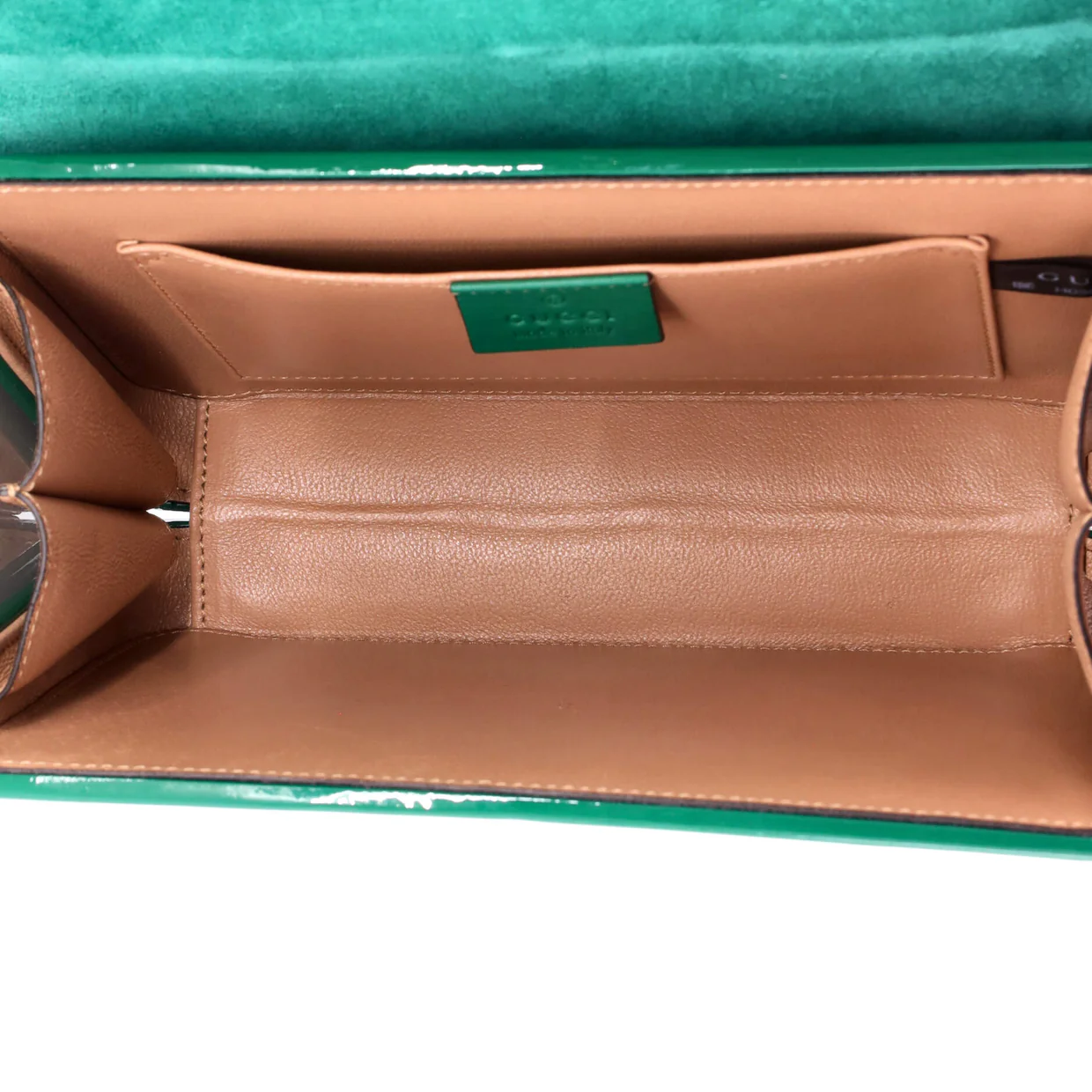 Sylvie 1969 Top Handle Bag Patent Mini - Deep Luxury