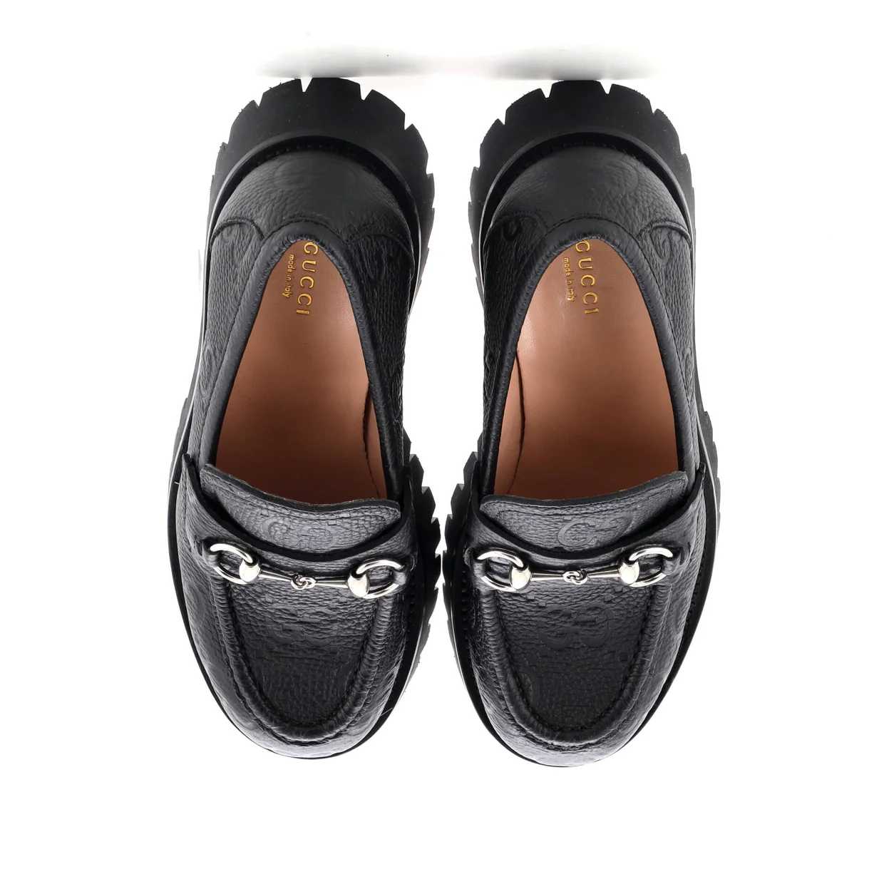 Women's Harald Horsebit Loafers GG Embossed Leather - Deep Luxury