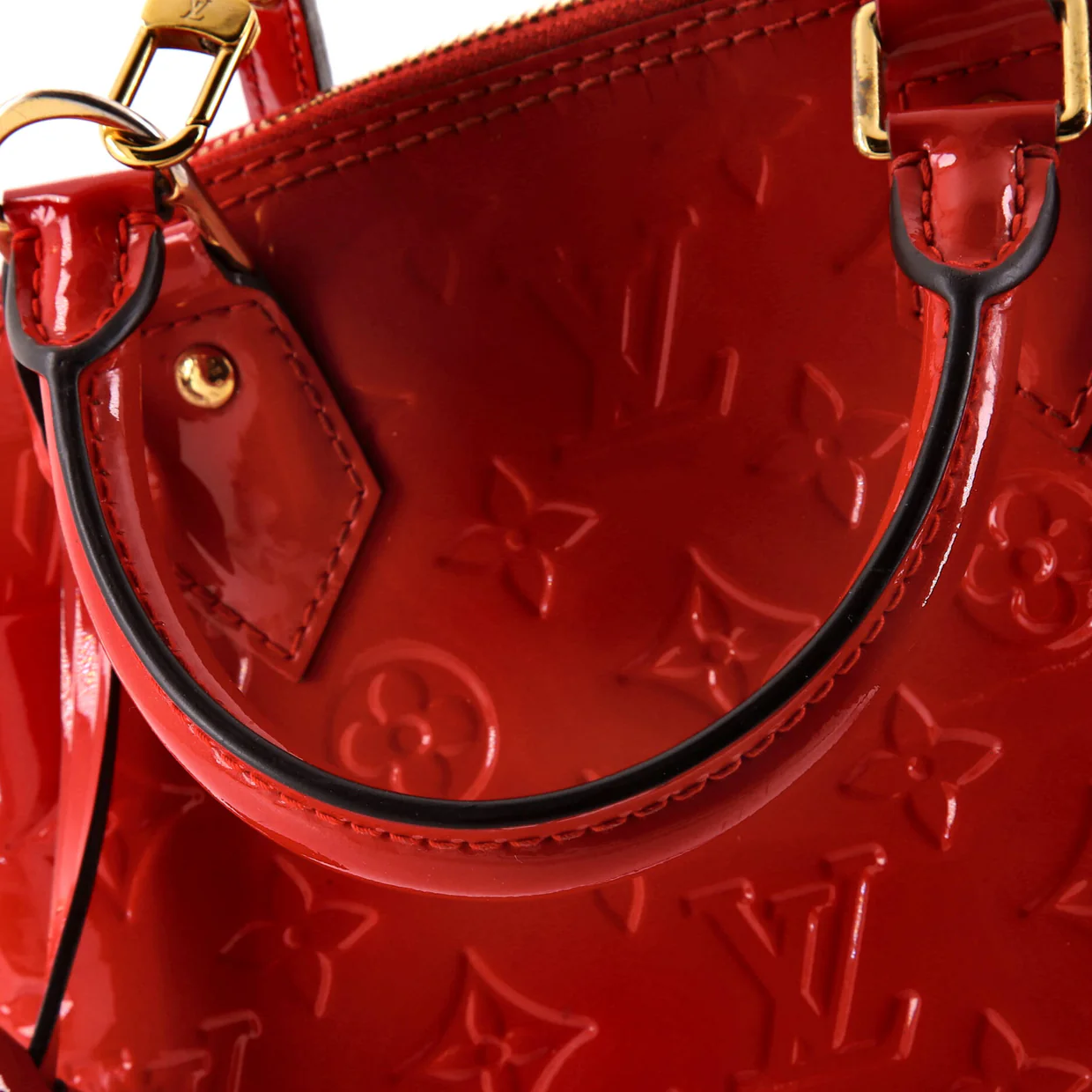 Alma Handbag Monogram Vernis BB - Deep Luxury
