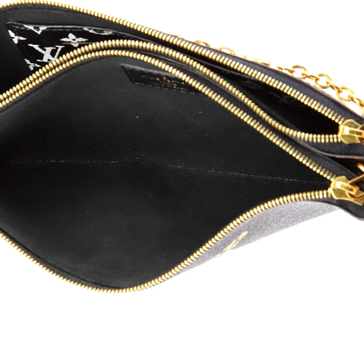 Double Zip Pochette Limited Edition Jungle Monogram Giant - Deep Luxury