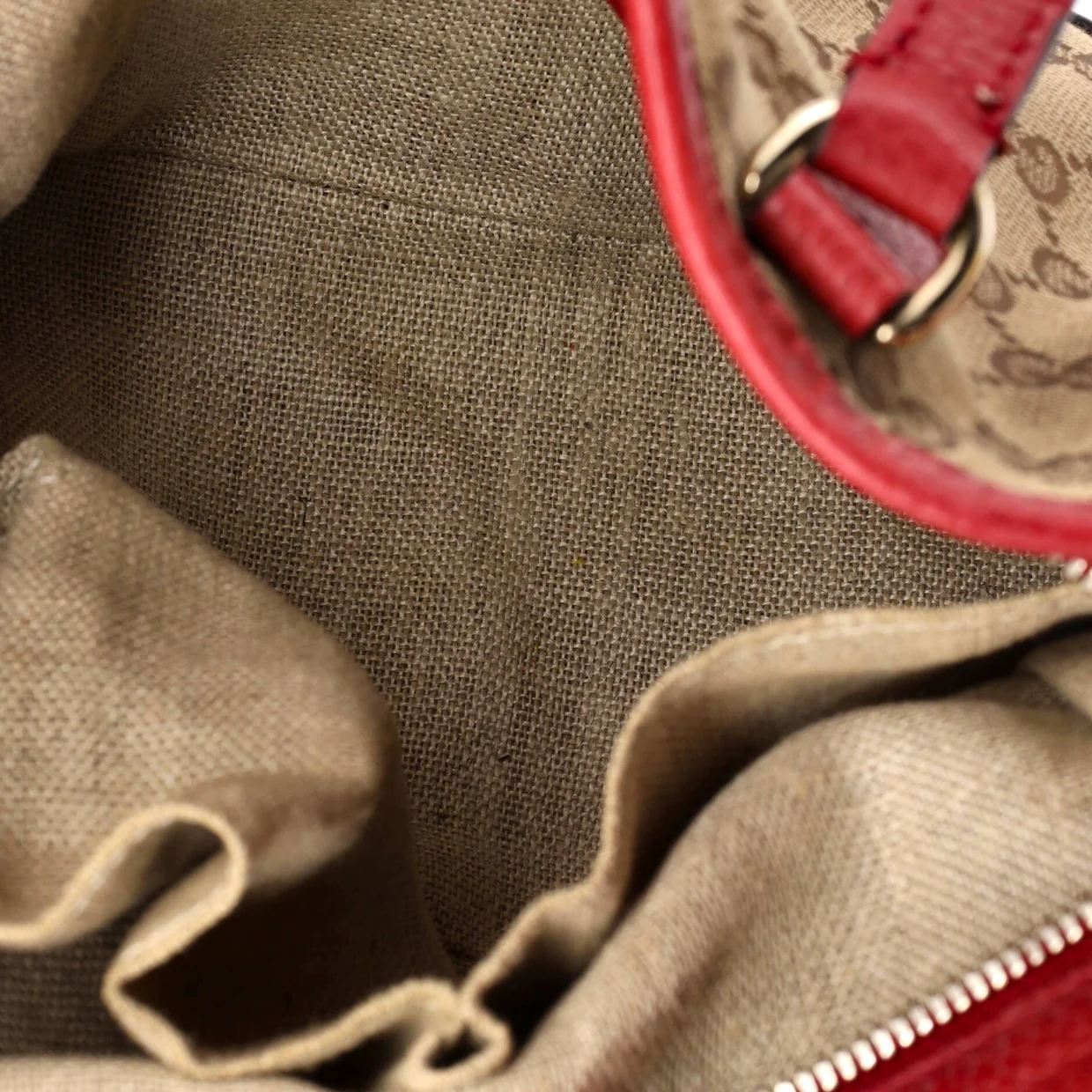 Bree Convertible Tote GG Canvas with Leather Small - Deep Luxury