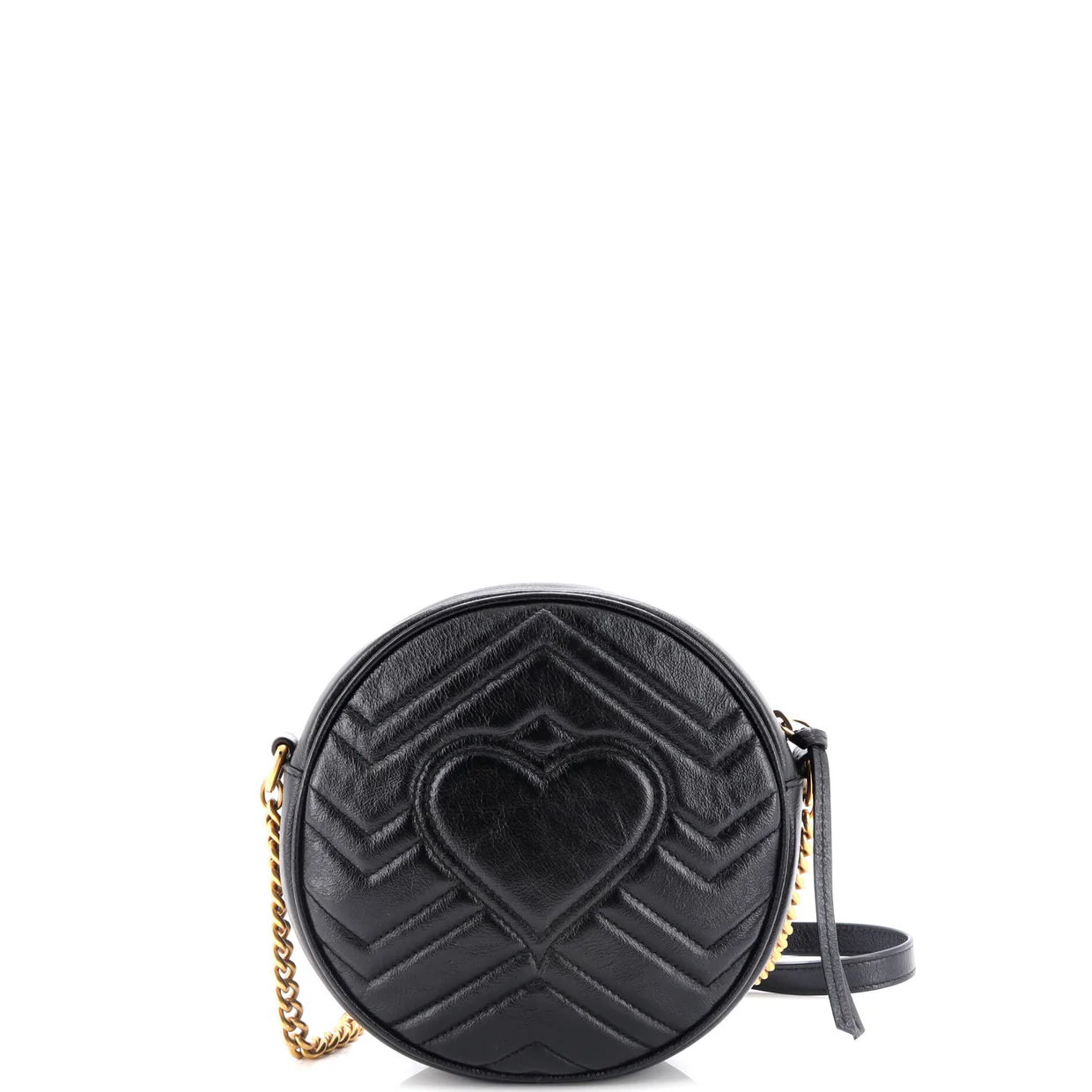 GG Marmont Round Shoulder Bag Matelasse Leather Mini - Deep Luxury