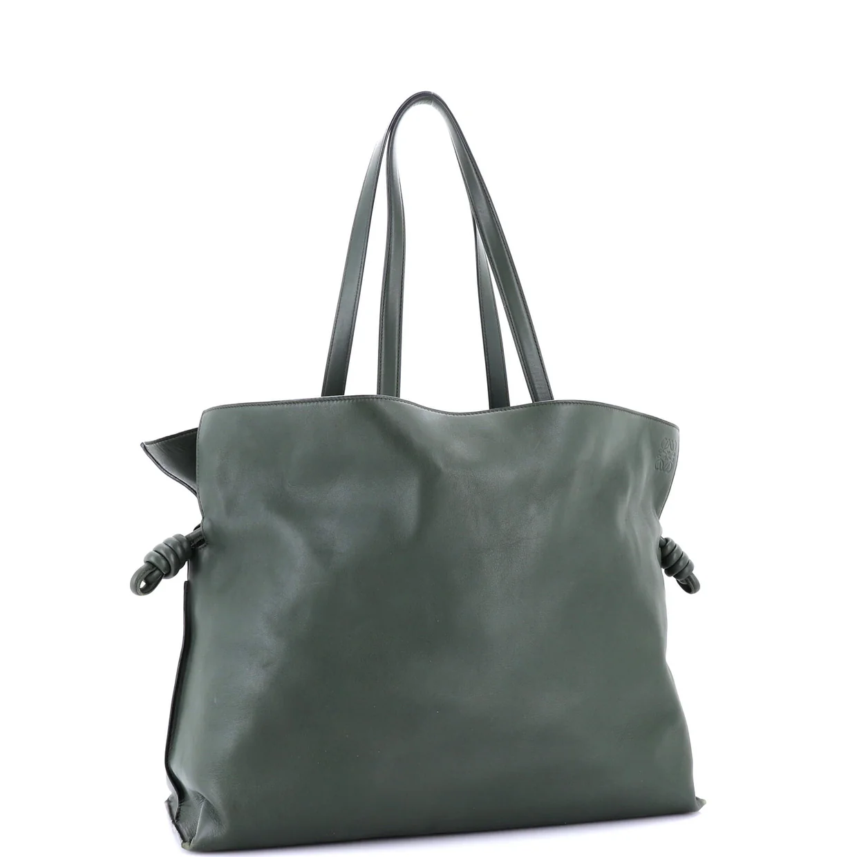 Flamenco Knot Bag Leather XL - Deep Luxury