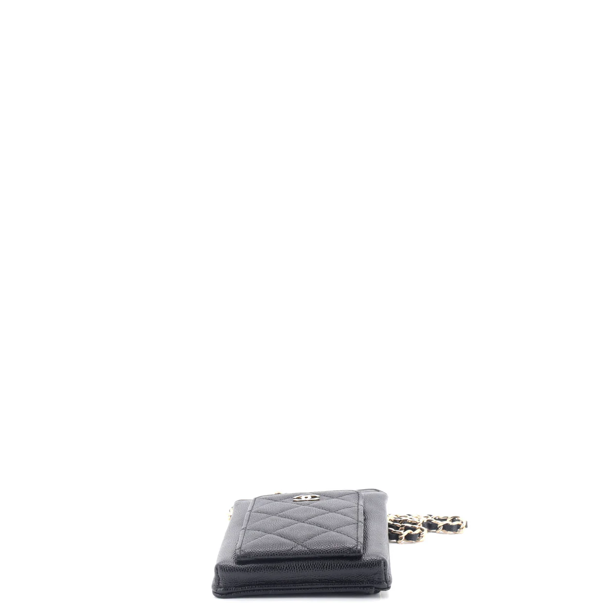 O Phone Holder Crossbody Bag Quilted Caviar - Deep Luxury