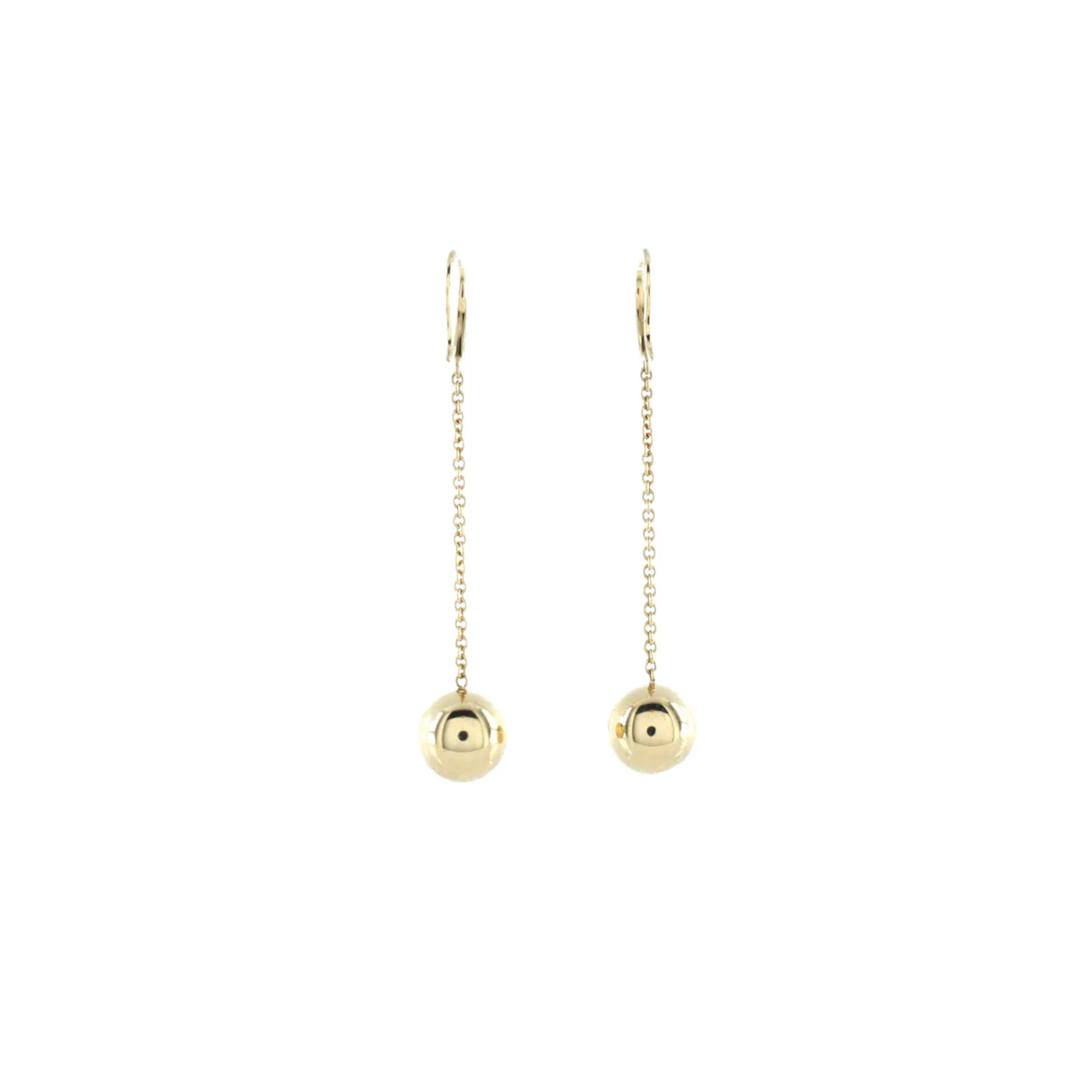 HardWear Ball Hook Drop Earrings 18K Yellow Gold 10mm - Deep Luxury