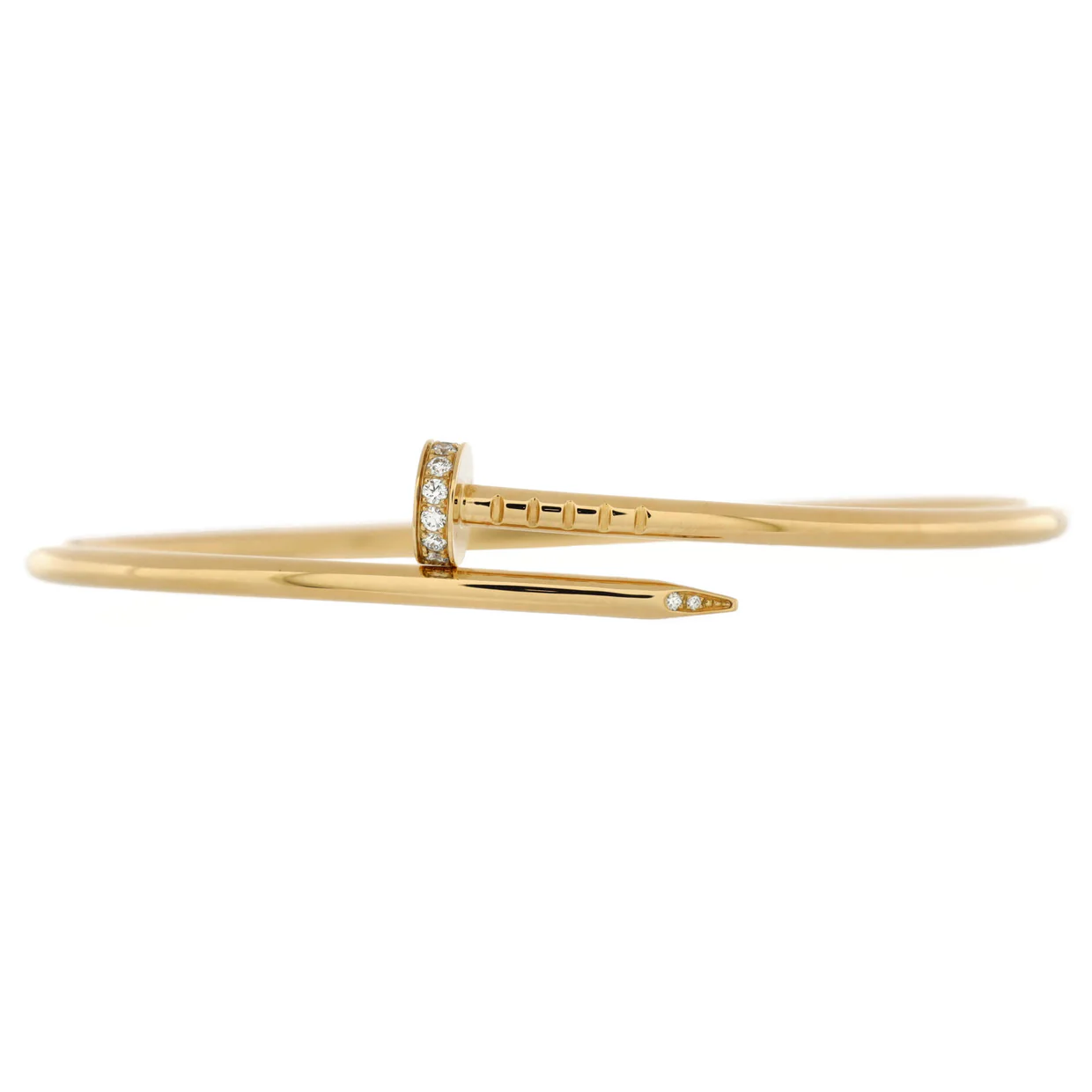 Juste un Clou Bracelet 18K Yellow Gold with Diamonds Small - Deep Luxury