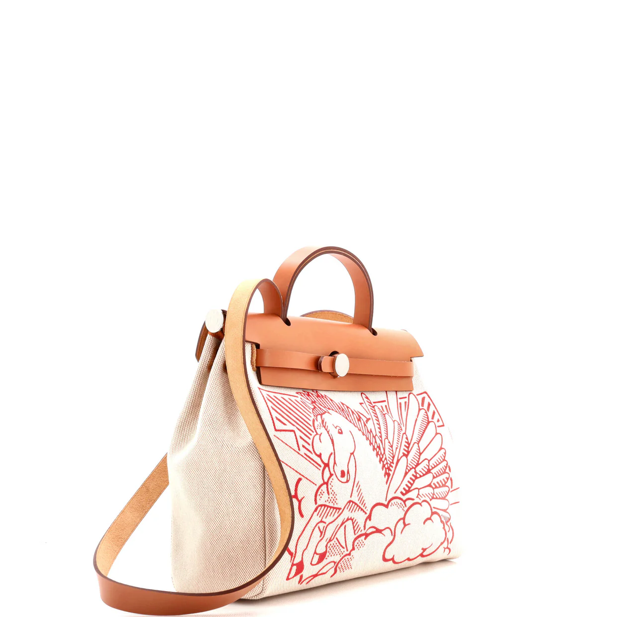 Herbag Zip Pegase Pop Toile and Leather 31 - Deep Luxury