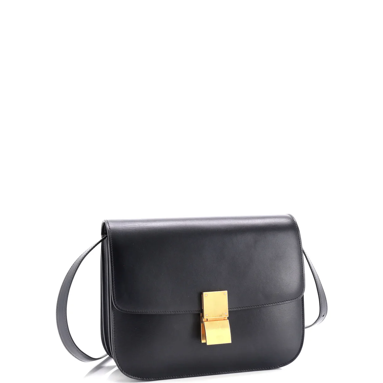 Classic Box Bag Smooth Leather Medium - Deep Luxury