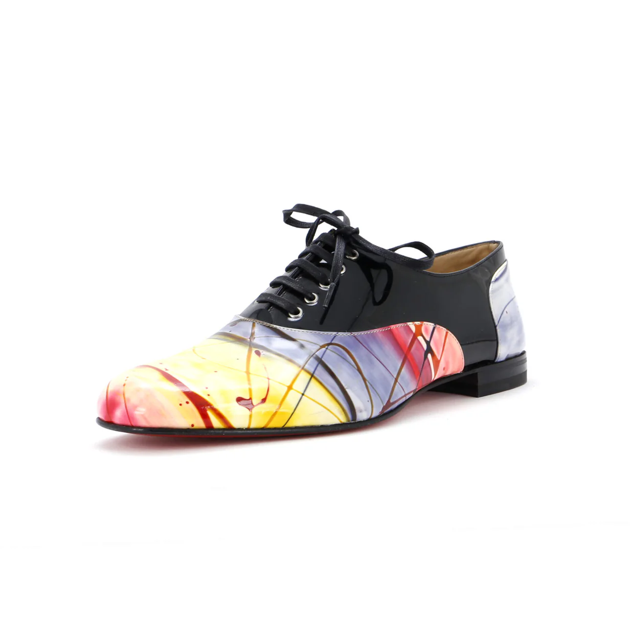 x Fredo Pollock Men's Oxfords Printed Patent - Deep Luxury