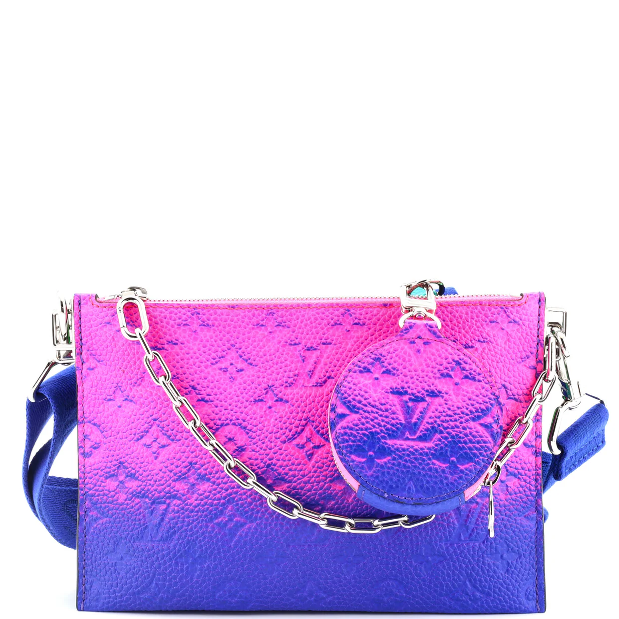 Trio Pouch Messenger Bag Limited Edition Illusion Monogram Taurillon Leather - Deep Luxury