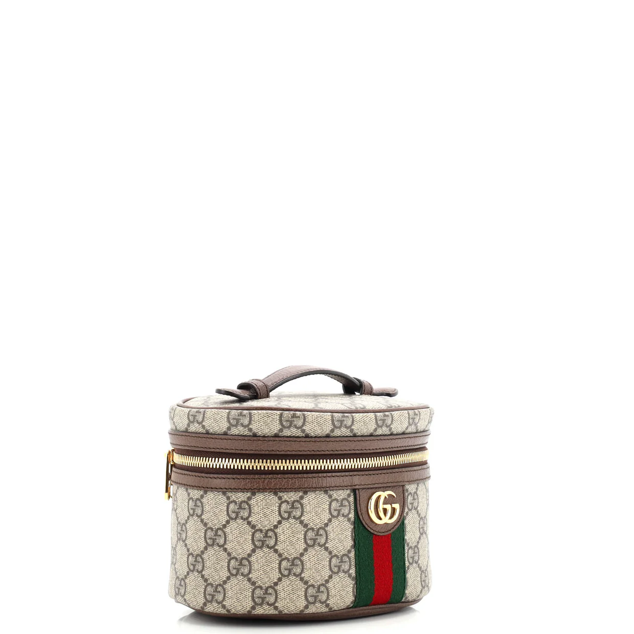 Ophidia Top Handle Cosmetic Case GG Coated Canvas Mini - Deep Luxury