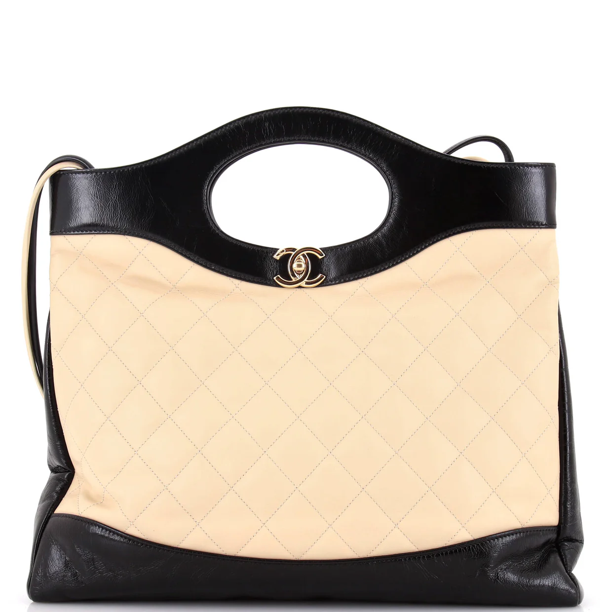 31 Shopping Bag Quilted Calfskin Large - Deep Luxury
