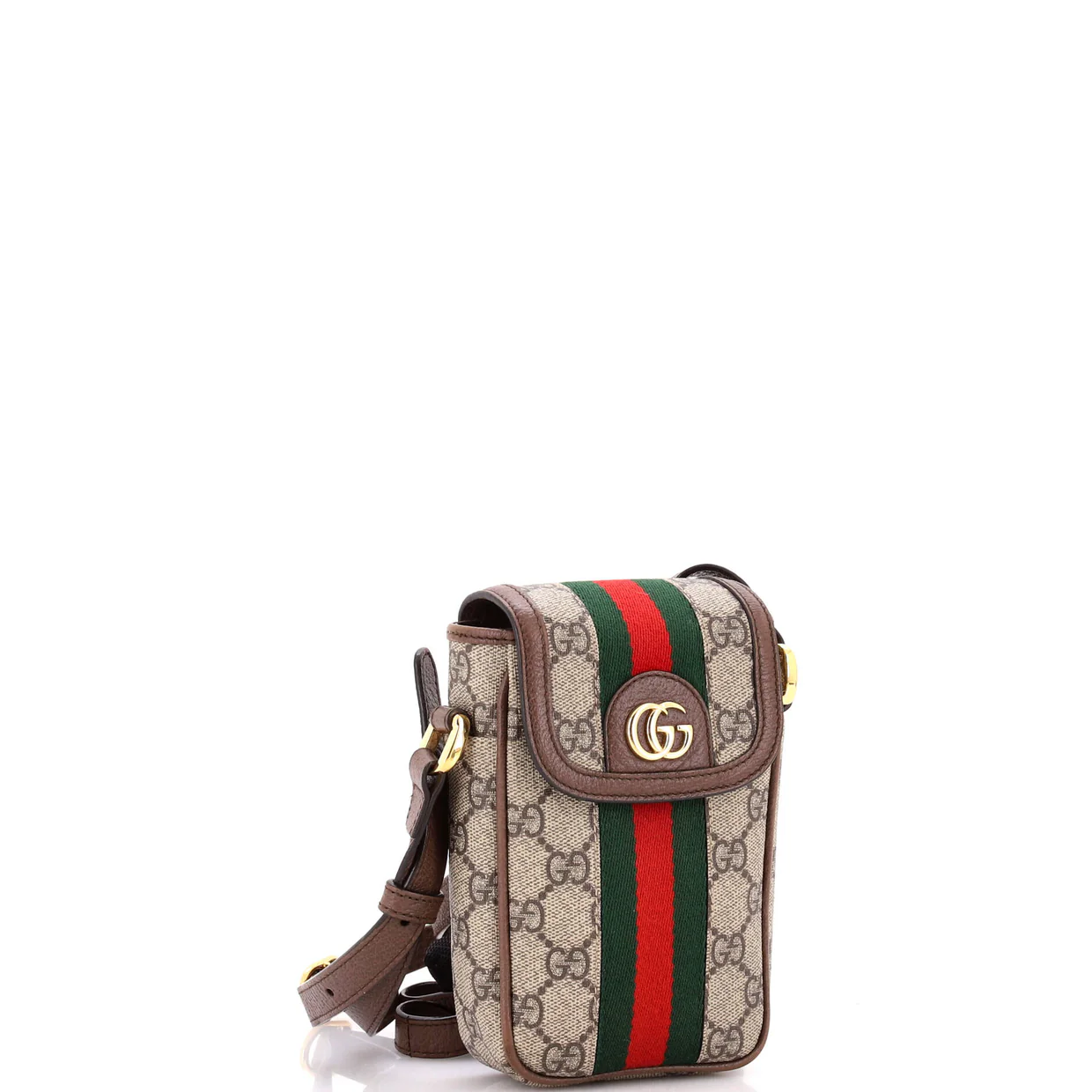 Ophidia Vertical Flap Crossbody Bag GG Coated Canvas Mini - Deep Luxury