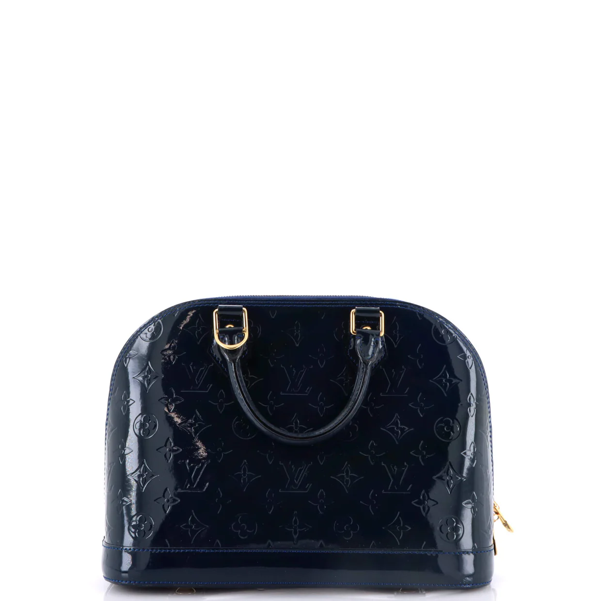 Alma Handbag Monogram Vernis PM - Deep Luxury