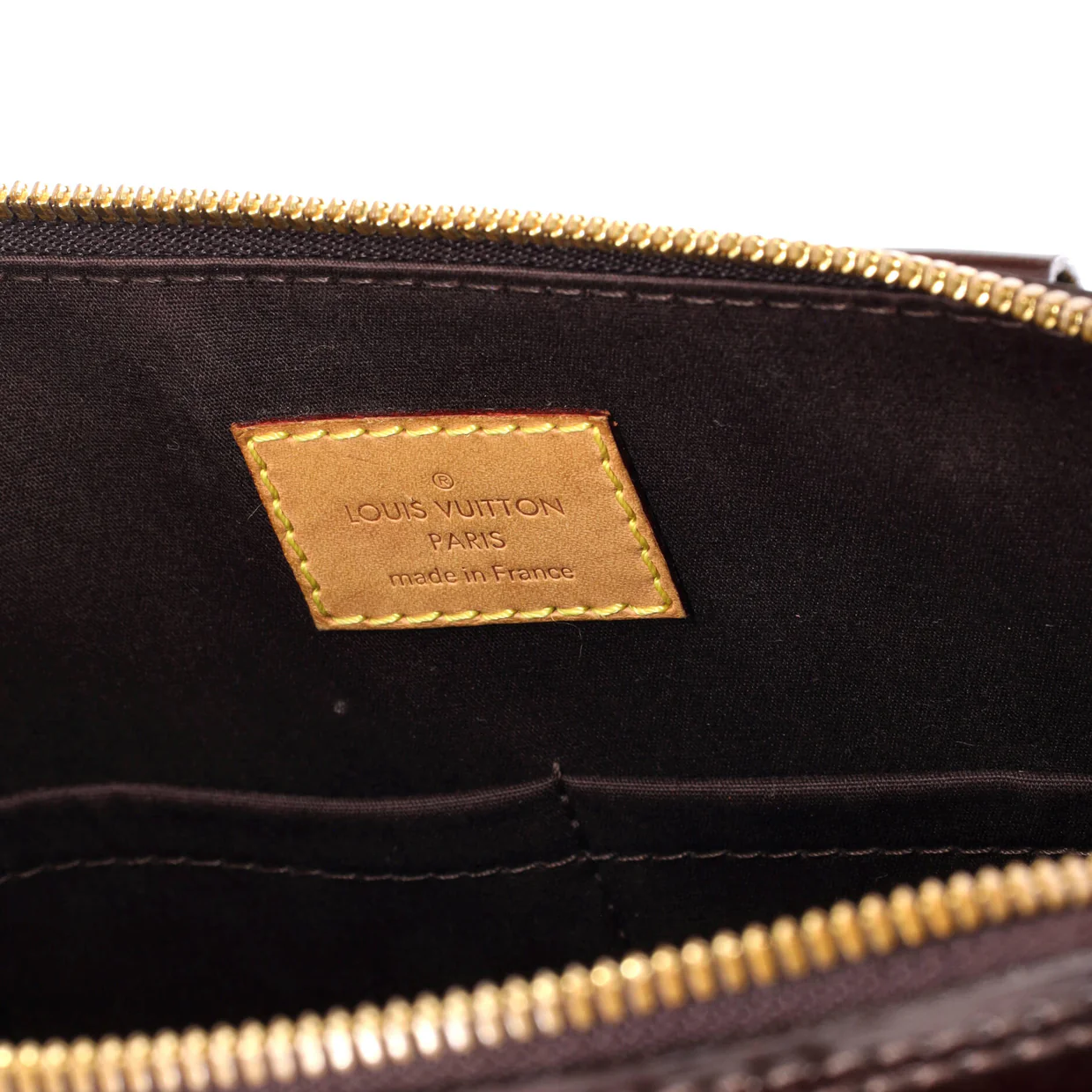 Alma Handbag Monogram Vernis PM - Deep Luxury