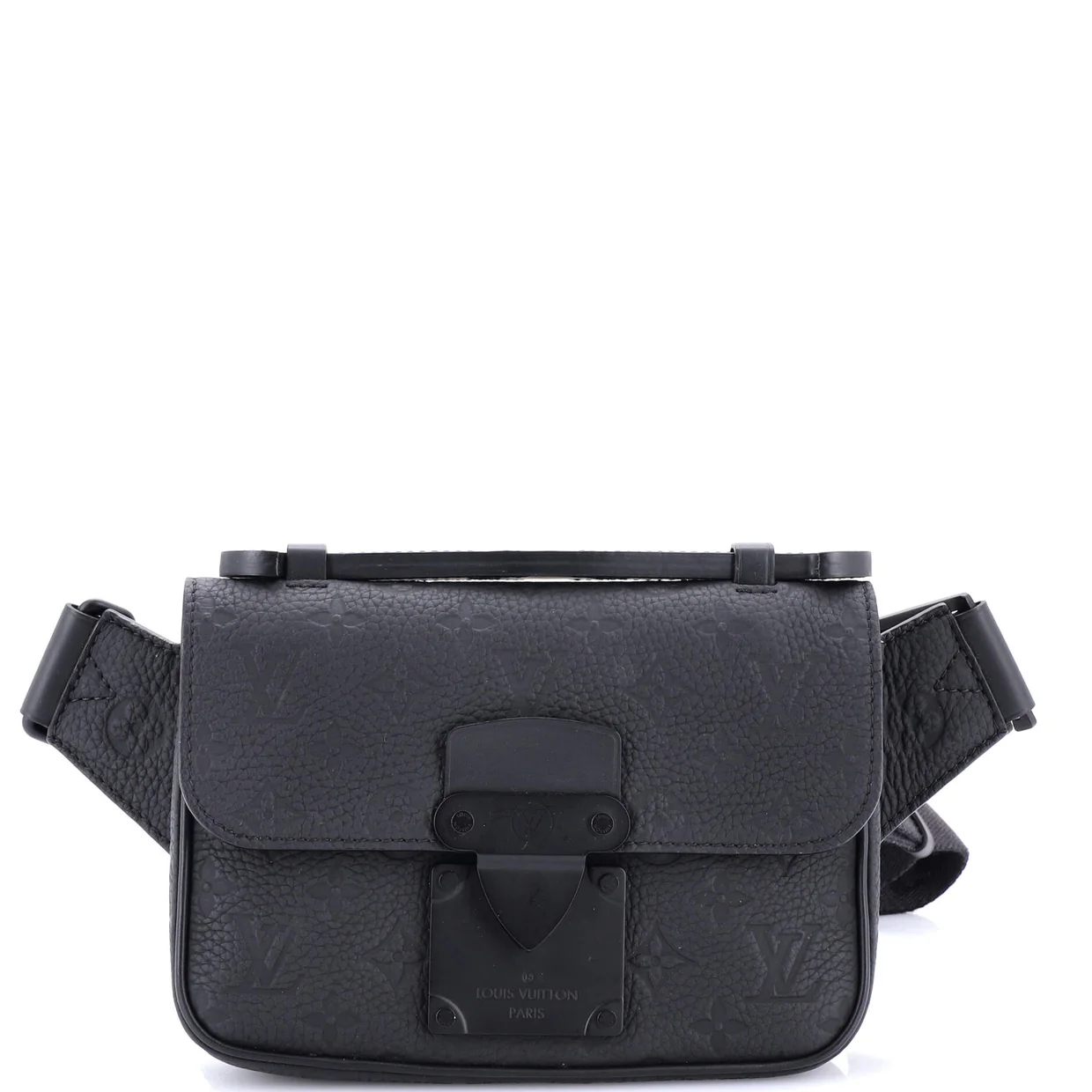 S Lock Sling Bag Monogram Taurillon Leather - Deep Luxury