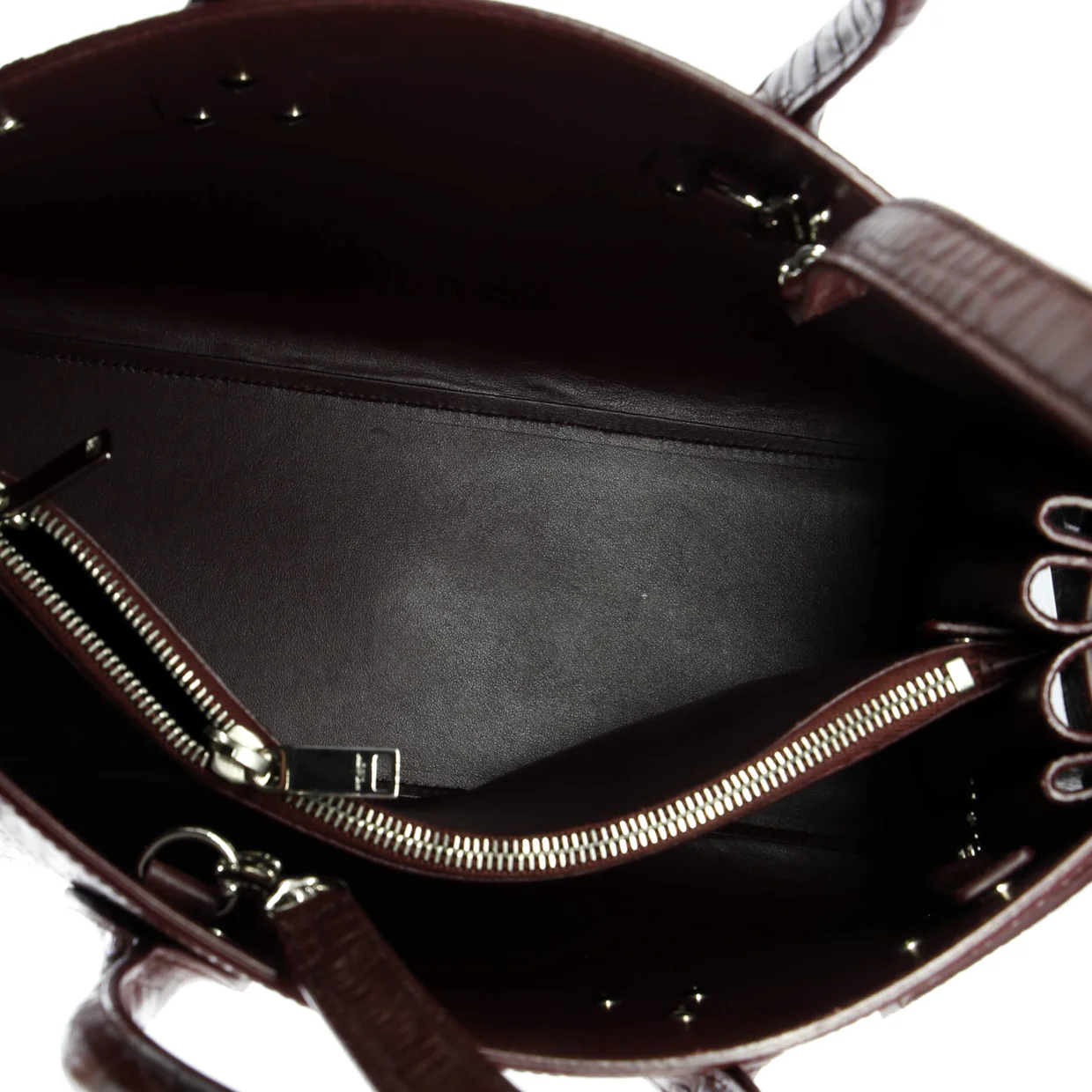 Sac de Jour NM Bag Crocodile Embossed Leather Small - Deep Luxury