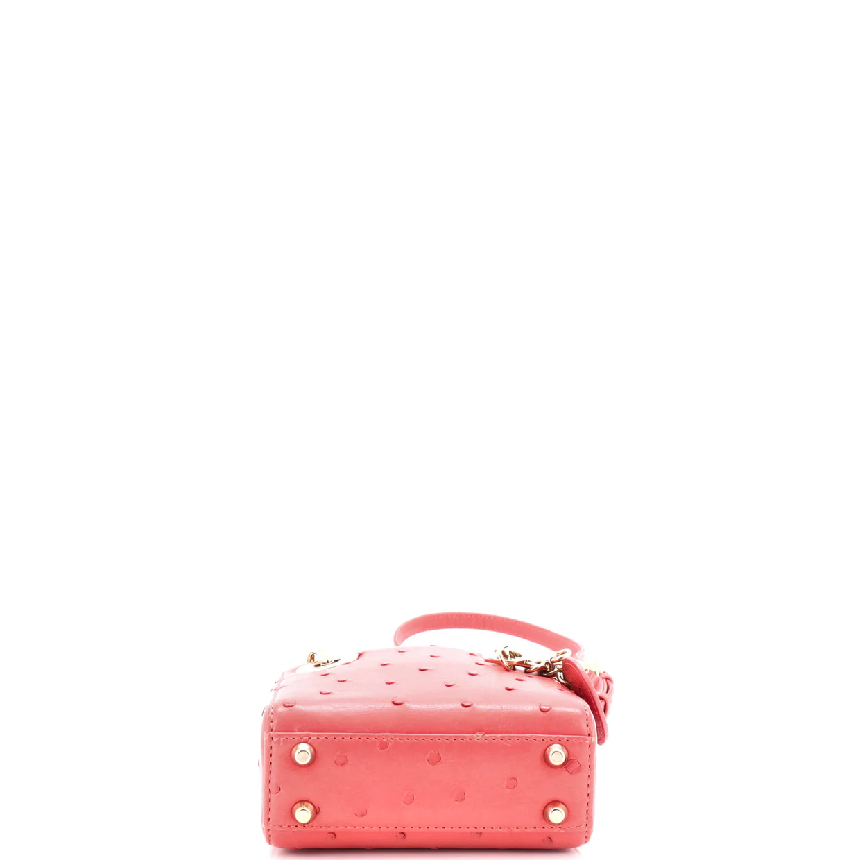 Lady Dior Bag Ostrich Micro - Deep Luxury