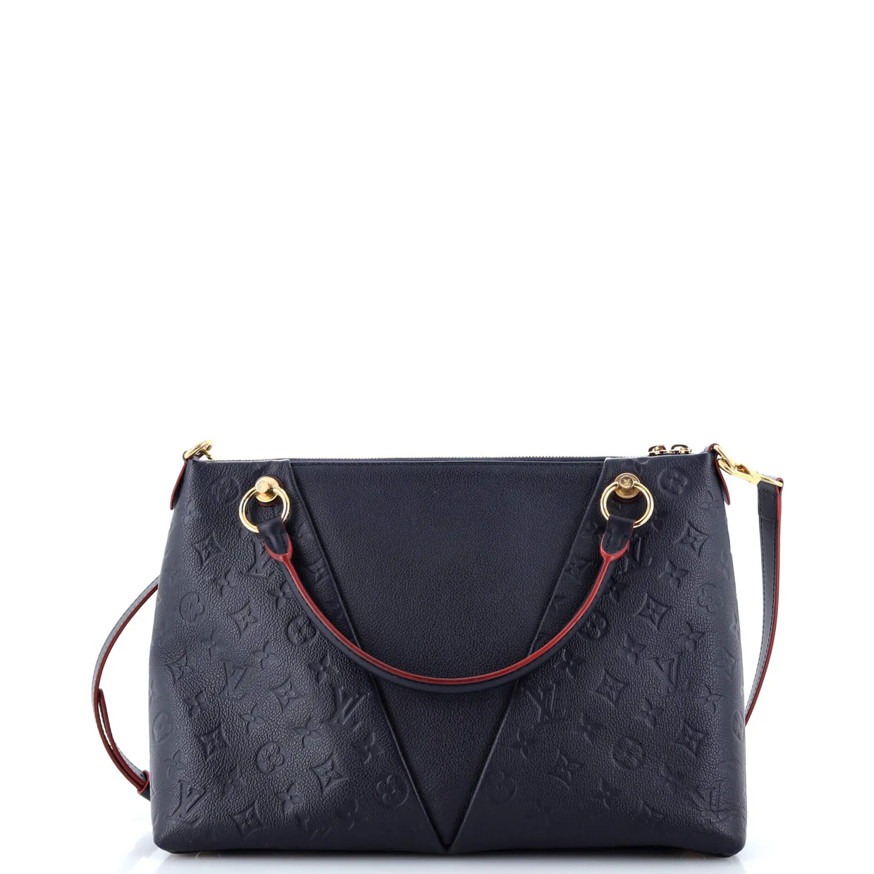 V Tote Monogram Empreinte Leather MM - Deep Luxury