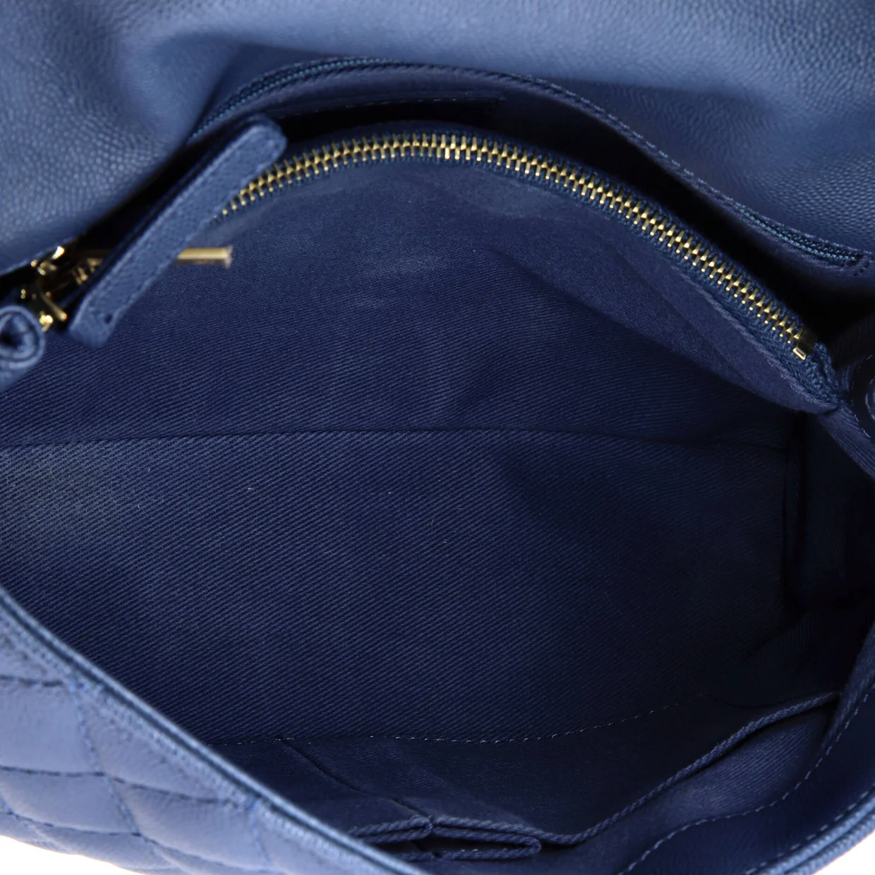 Coco Top Handle Bag Quilted Caviar Small - Deep Luxury