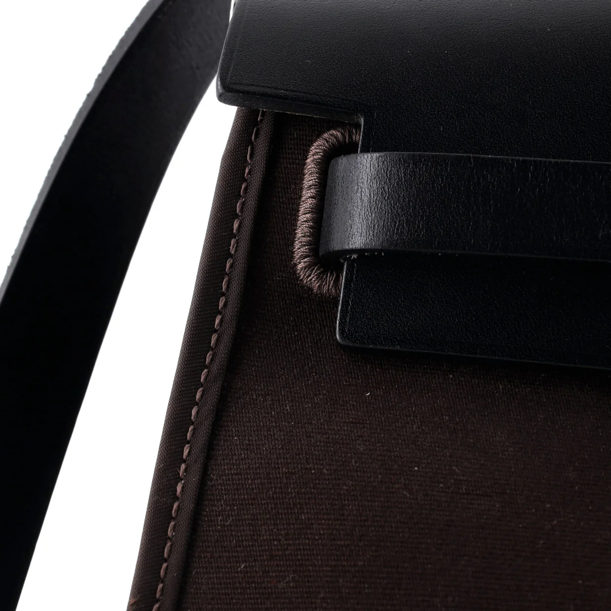 Herbag Zip Leather and Toile 31 - Deep Luxury