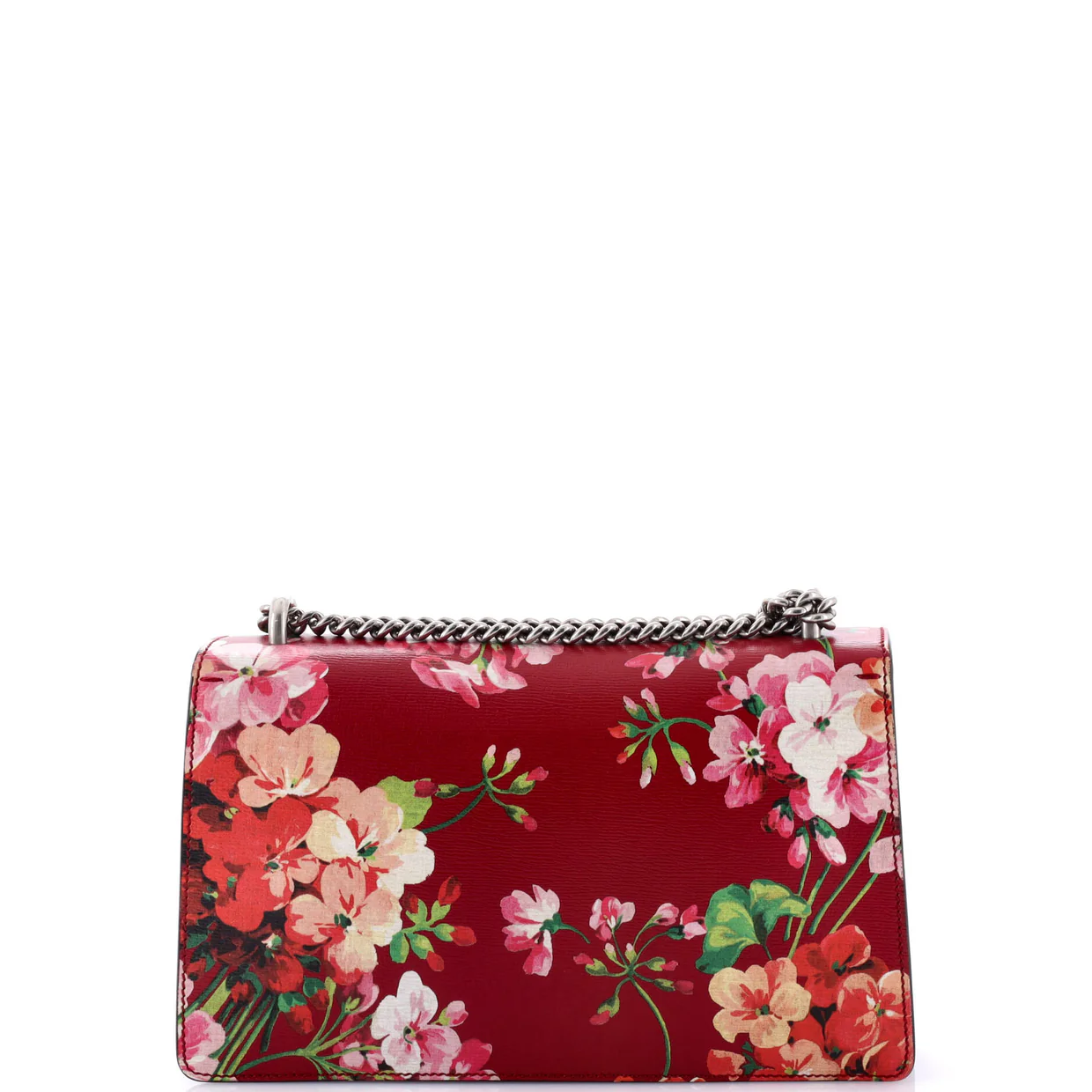 Dionysus Bag Blooms Print Leather Small - Deep Luxury