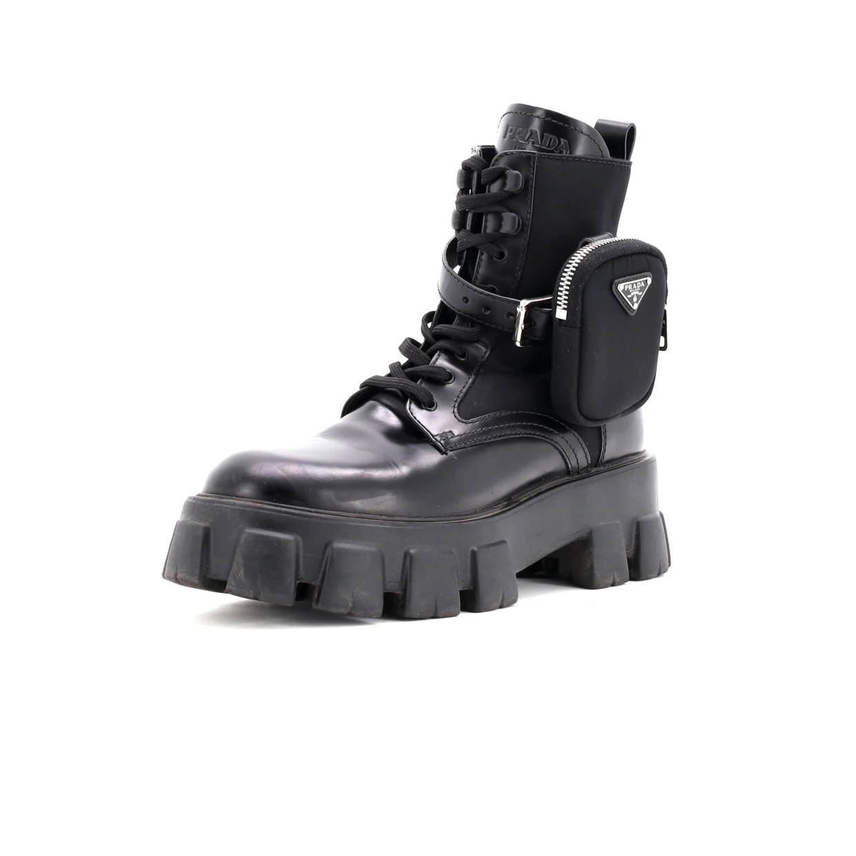 Monolith Combat Boots Leather and Nylon - Deep Luxury