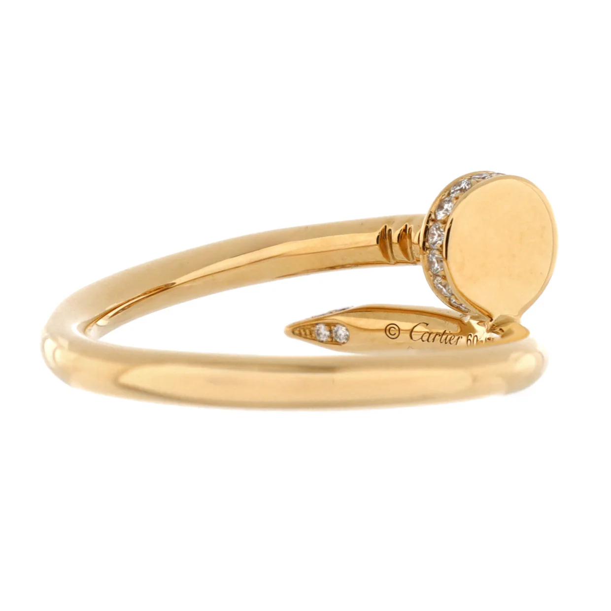Juste un Clou Ring 18K Yellow Gold and Diamonds - Deep Luxury