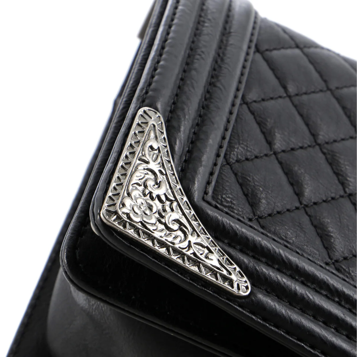 Paris-Dallas Boy Flap Bag Quilted Calfskin with Metal Adornments Old Medium - Deep Luxury