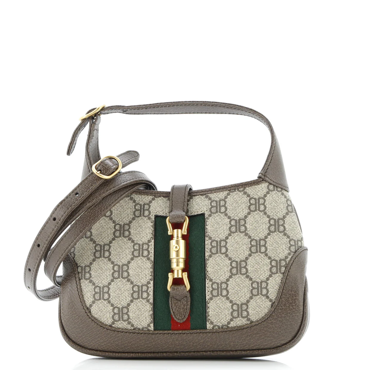 x Gucci The Hacker Project Jackie 1961 Hobo BB Coated Canvas Mini - Deep Luxury